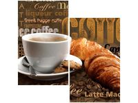 60X60CM APETYCZNA KAWA DWU OBRAZ ŚCIAN