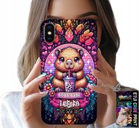 ETUI DO IPHONE XS MAX - SŁODKA KAPIBARA Z SZEJKIEM, SUPER WZORY