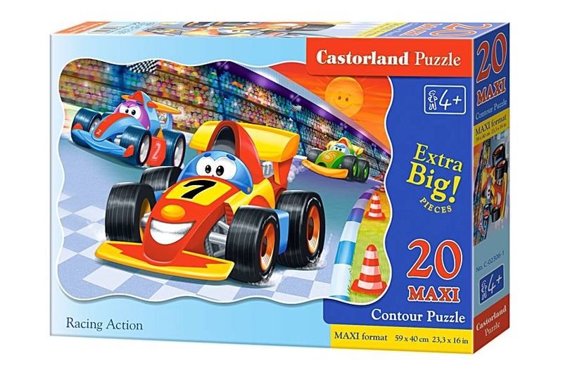 Puzzle 20 el. MAXI Racing Action zdjęcie 1