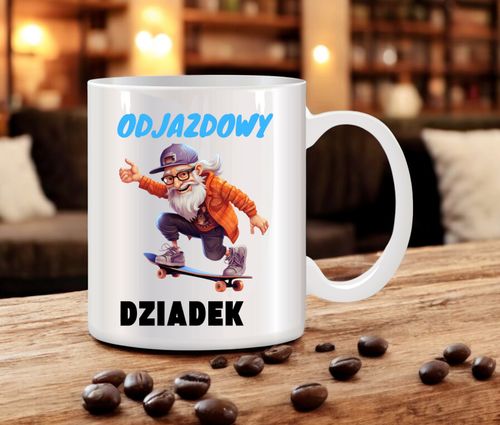 KUBEK Z NADRUKIEM ŚMIESZNY PREZENT DZIEŃ DZIADKA URODZINY IMIENINY DZIADEK na Arena.pl