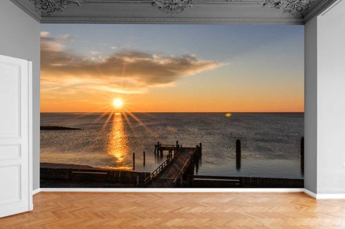 Fototapeta MALOWNICZY ZACHÓD SŁOŃCA MOST 300x210 na Arena.pl