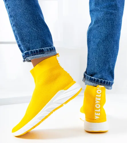 Żółte wysokie sneakersy William 41 na Arena.pl