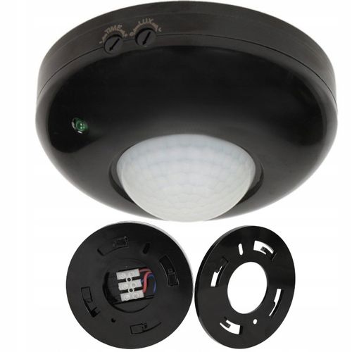 CZUJNIK RUCHU SUFITOWY ŚCIENNY ZMIERZCHU NATYNKOWY PIR LED CZUJKA na Arena.pl