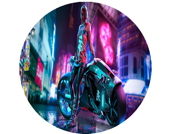 Podkładka pod myszkę Cyberpunk zdjęcie 2