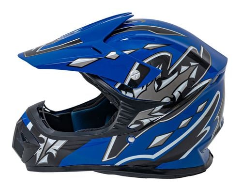 Kask Motocyklowy Enduro Niebieski L na Arena.pl