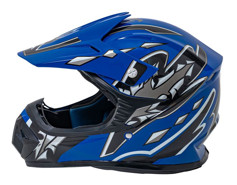 Kask Motocyklowy Enduro Niebieski L zdjęcie 5