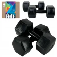 ZESTAW HANTLI 2x5kg HANTELKI CIĘŻARKI FITNESS 10kg