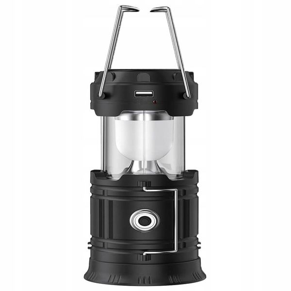 Lampa Solarna LED Latarka Turystyczna Biwakowa Akumulatorowa USB Powerbank zdjęcie 8