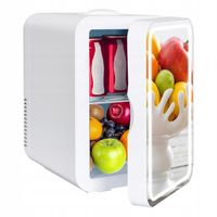 MINI PRZENOŚNA LODÓWKA 8 LITRÓW 12V 230V OŚWIETLENIE LUSTRA LED