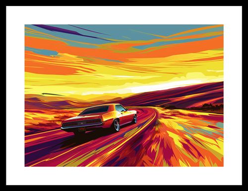 Plakat 35x25cm Pędź Przed Siebie na Arena.pl