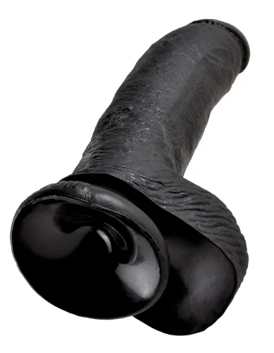 pipedream king cock 23 cm czarny - anatomiczny model z przyssawką na Arena.pl