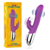 fun function combi double tapping - model z dwoma silnikami, silikon, 21 cm
