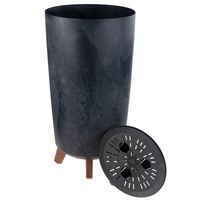 Doniczka Gracia Slim Efekt Betonu Osłonka Do Kwiatów Nóżki Beton Effect