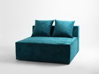 Moduł sofy MODU 130/130 BB - turkusowy, sofa modułowa, meble modułowe
