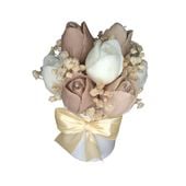 Flower Box Świece Sojowe Wieczny Bukiet Prezent Tulipany Ślub Urodziny