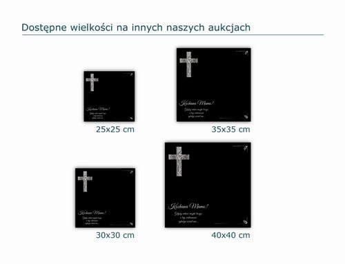 SZKLANA PODSTAWKA POD ZNICZE 30x30cm 557f Mama na Arena.pl