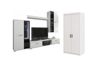 Zestaw Mebli Meblościanka + Szafa Biały