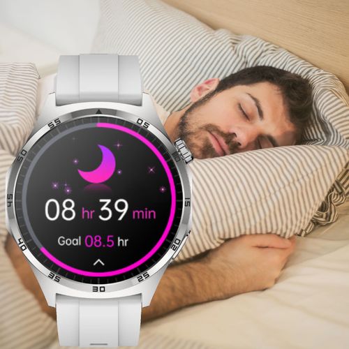 SMARTWATCH męski Rubicon F38 silver/grey silicon PROF na Arena.pl