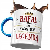 Kubek Błękitny Dla Rafała Kolegi Na Prezent Z Nadrukiem Ze Zdjęciem