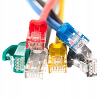 Patchcord RJ45, Netrack osłonka zalewana, kat. 6 UTP, 1m zielony