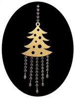 Zawieszka ozdoba do okna ŚWIĄTECZNA CHOINKA Boże Narodzenie wys. 100 cm