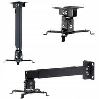 UCHWYT WIESZAK DO PROJEKTORA RZUTNIKA 3W1 SUFITOWY ŚCIENNY TELESKOPOWY