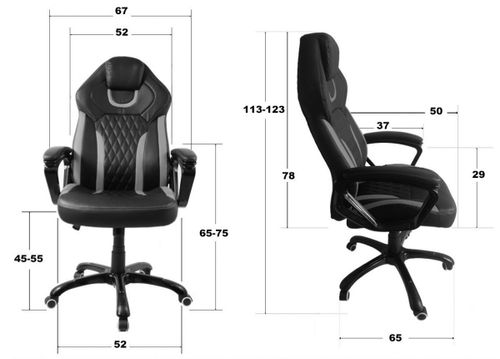 Fotel obrotowy do biurka SPIDER BLACK FABRIC na Arena.pl