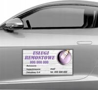 MAGNES NA SAMOCHÓD AUTO MAGNETYCZNA REKLAMA 60X30 USŁUGI REMONTOWE