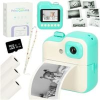 Aparat natychmiastowy drukarka termiczna zielony 1GB 24mpx