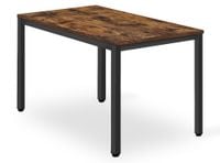 Stół TESSA 120cm x 60cm - rustykalny / czarne nogi