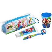 Cartoon Super Mario Zestaw Szczoteczka, Pasta, Kubek