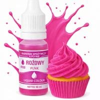 BARWNIK SPOŻYWCZY W PŁYNIE RÓŻOWY DO TORTU CIAST MASY LODÓW DESERÓW