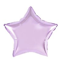 Balon foliowy gwiazda fioletowa jasna liliowa, 45 cm