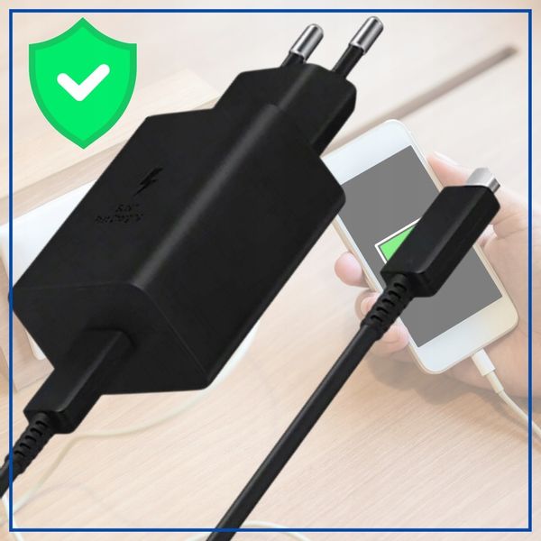 SZYBKA ŁADOWARKA SIECIOWA TELEFONU MOCNA 45W + KABEL USB-C 1M zdjęcie 3