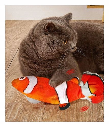 Elektryczna RYBA interaktywna Zabawka dla kota15 na Arena.pl