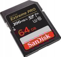Karta pamięci SANDISK EXTREME PRO 64GB SDXC 200/90 MB/s V30