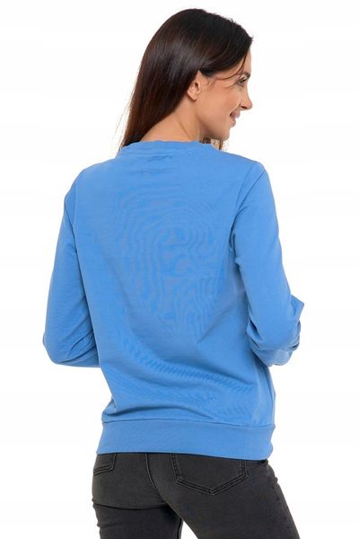 Bluza Damska Dresowa Bawełniana Bez Kaptura Wkładana Niebieska MORAJ XL zdjęcie 4