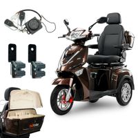 Skuter elektryczny, pojazd inwalidzki BILI BIKE SHINO G4 GEL +DODATKI -brąz