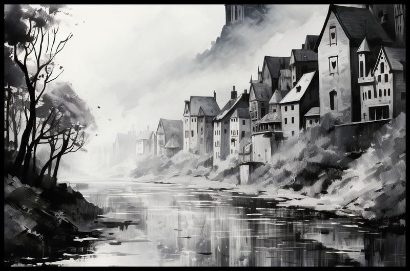 Plakat 91,5x60cm Mglisty Refleks zdjęcie 2