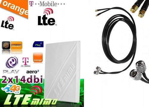 Antena MIMO DUAL LTE 2x 14dBi MODEM Huawei B593 na Arena.pl
