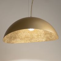 Wisząca lampa sypialniana SOLARIS 40595 Sigma kopułowa złota