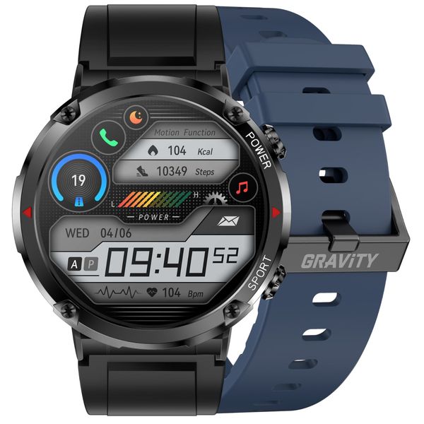 Smartwatch Gravity GT21-5 + Granatowy Pasek Silikonowy zdjęcie 1