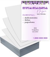 Ulotki A6 reklamowe firmowe FLORYSTYKA GOTOWY PROJEKT GRATIS 5000 szt