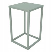 2X SIMPLE-16 Kwietnik 40cm metalowy srebrny 1-poziomowy