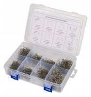 Zszywki DO ZGRZEWARKI PLASTIKU Zszywacza Zestaw 8 Typów 800szt + Etui