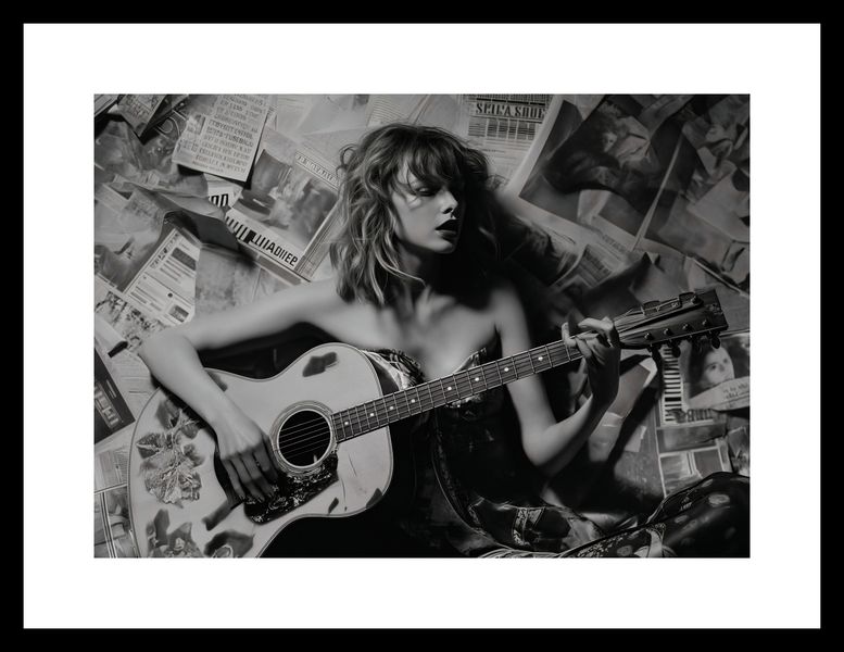 Plakat 29,7x21cm Młoda Gitarzystka zdjęcie 3