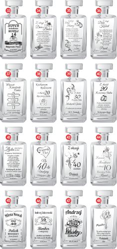 KARAFKA z 2 szklankami w etui ROCZNICA ŚLUBU prezent 20 25 30 35 40 50 60 na Arena.pl