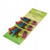Agrafki ozdobne kolorowe PONY - 85502 - 100szt.