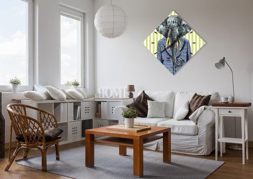 Zegar Ścienny - Słoń Elegant  - 60X60 Cm - C3Ad60X60-3209 na Arena.pl