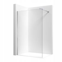 Ścianka Prysznicowa Walk-In 110 cm srebrna, chromowana– Szkło 8mm, EasyClen